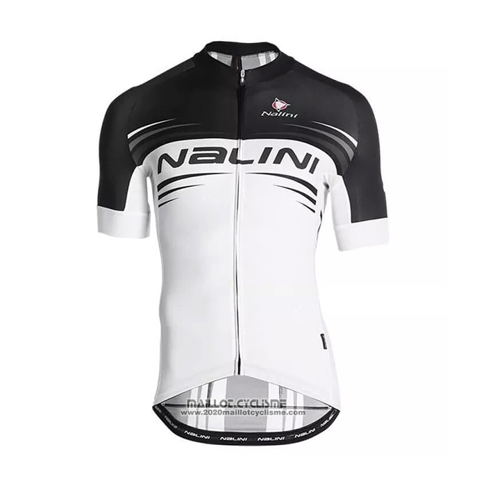 2021 Maillot Cyclisme Nalini Noir Blanc Manches Courtes et Cuissard
