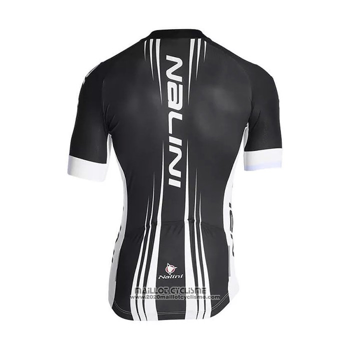 2021 Maillot Cyclisme Nalini Noir Blanc Manches Courtes et Cuissard