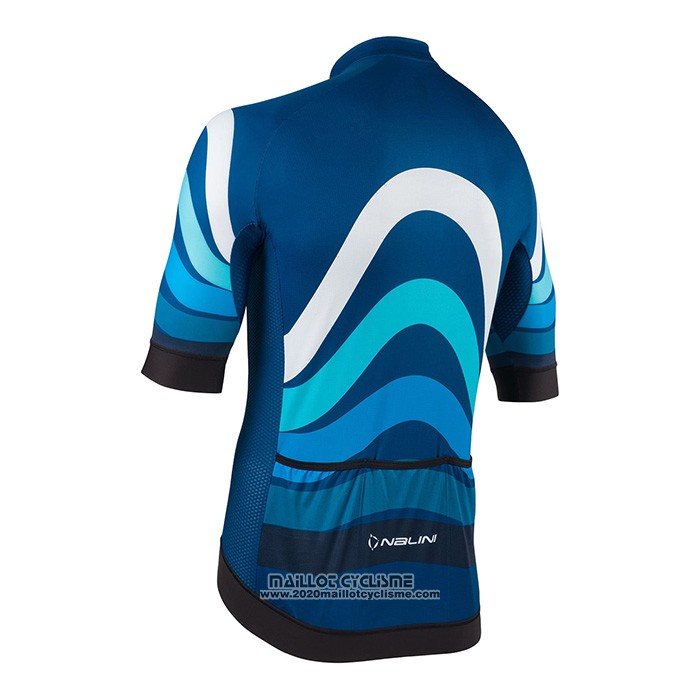 2022 Maillot Cyclisme Nalini Bleu Manches Courtes et Cuissard