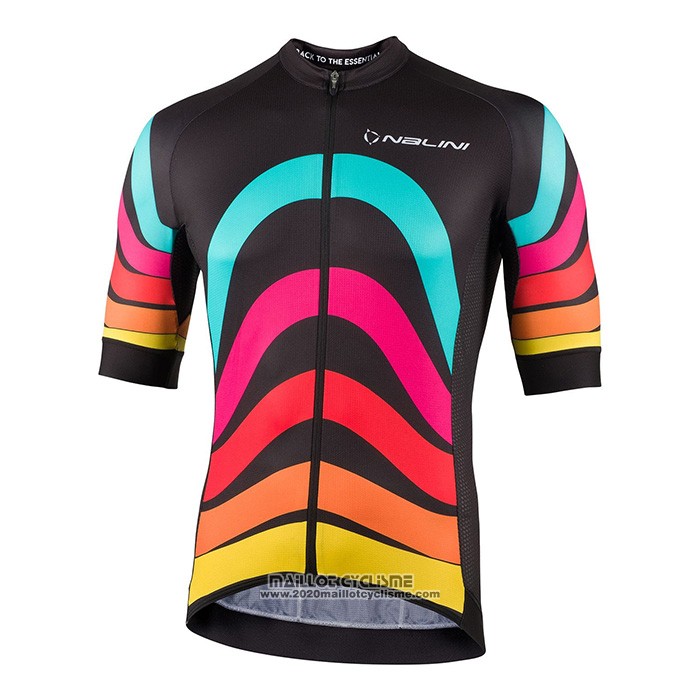 2022 Maillot Cyclisme Nalini Noir Manches Courtes et Cuissard