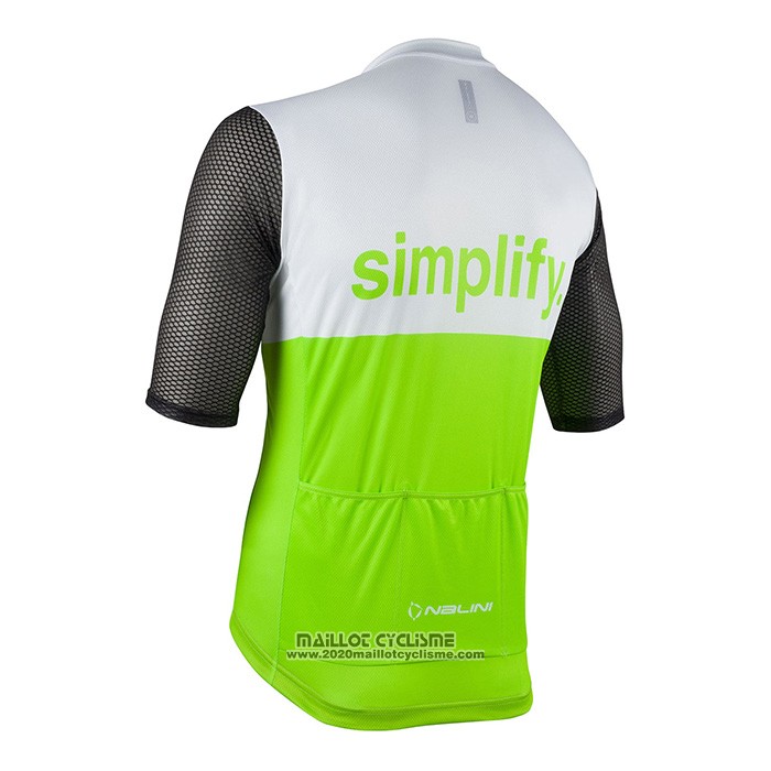 2022 Maillot Cyclisme Nalini Vert Noir Manches Courtes et Cuissard