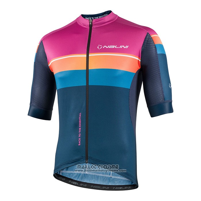 2022 Maillot Cyclisme Nalini Violet Manches Courtes et Cuissard