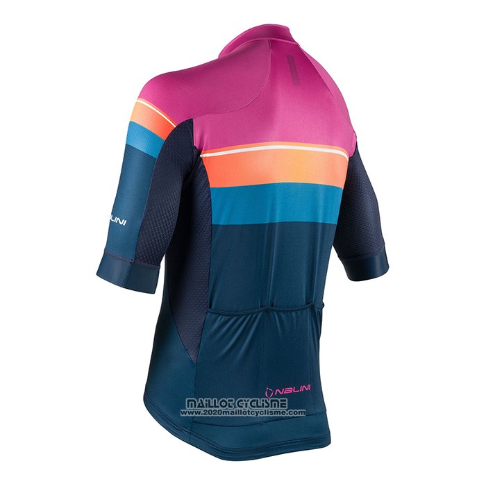 2022 Maillot Cyclisme Nalini Violet Manches Courtes et Cuissard