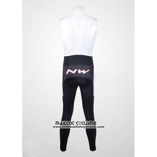 2012 Maillot Ciclismo Northwave Noir et Blanc Manches Longues et Cuissard