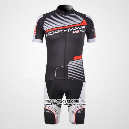 2012 Maillot Ciclismo Northwave Noir et Gris Manches Courtes et Cuissard