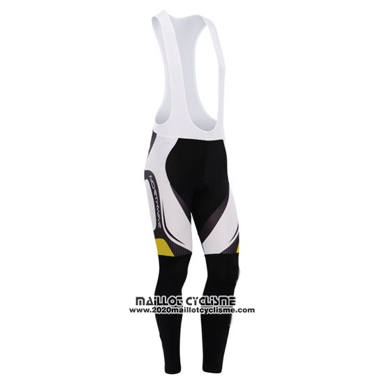 2015 Maillot Ciclismo Northwave Noir et Jaune Manches Longues et Cuissard