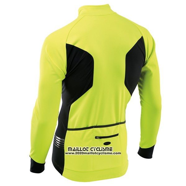 2017 Maillot Ciclismo Nalini Northwave Ml Jaune et Noir Manches Longues et Cuissard