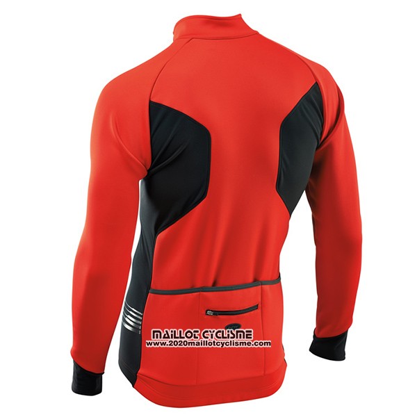 2017 Maillot Ciclismo Nalini Northwave Ml Rouge et Noir Manches Longues et Cuissard