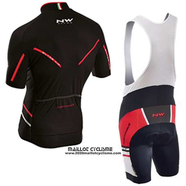 2017 Maillot Ciclismo Northwave Blade Air Noir et Rouge Manches Courtes et Cuissard