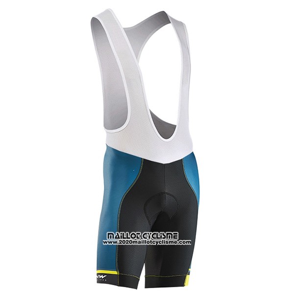 2017 Maillot Ciclismo Northwave Extreme Vert et Bleu Manches Courtes et Cuissard