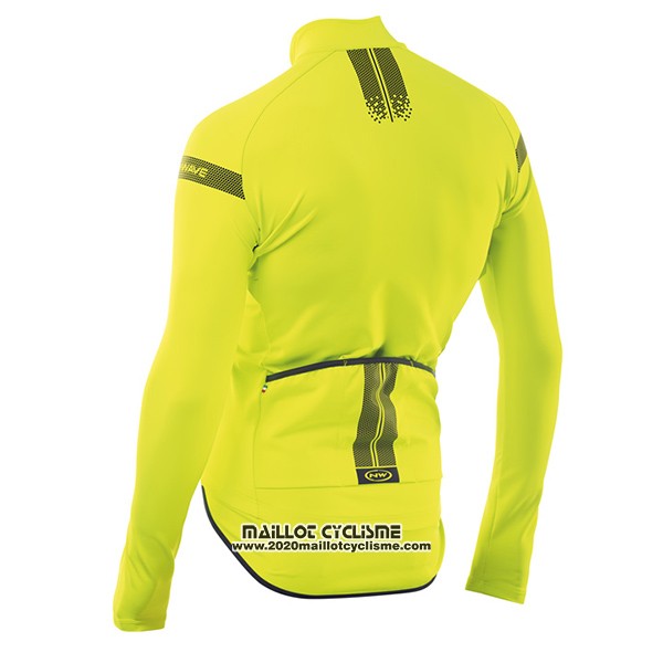 2017 Maillot Ciclismo Northwave Ml Jaune Manches Longues et Cuissard