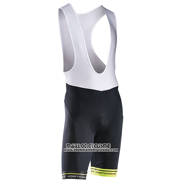 2017 Maillot Ciclismo Northwave Noir et Vert Manches Courtes et Cuissard