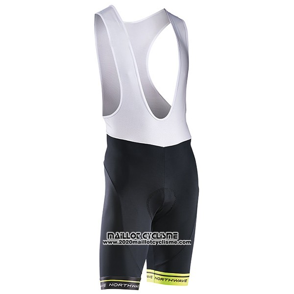 2017 Maillot Ciclismo Northwave Vert et Noir Manches Courtes et Cuissard