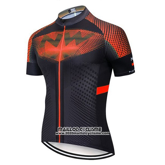 2020 Maillot Ciclismo Northwave Noir Orange Manches Courtes et Cuissard
