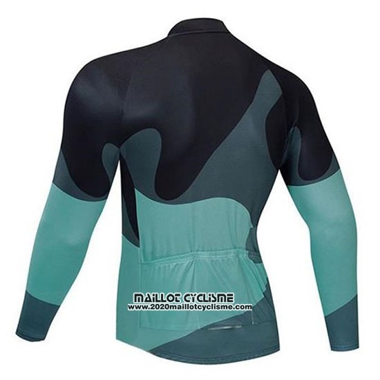 2020 Maillot Ciclismo Northwave Noir Vert Manches Longues et Cuissard