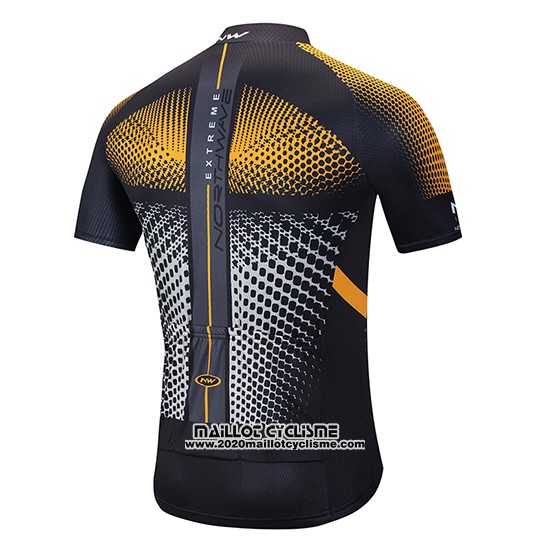 2020 Maillot Ciclismo Northwave Orange Noir Manches Courtes et Cuissard
