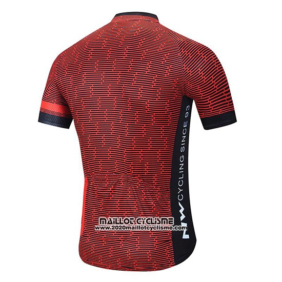 2020 Maillot Ciclismo Northwave Rouge Noir Blanc Manches Courtes et Cuissard