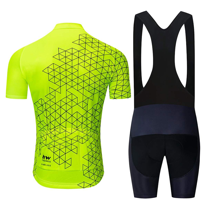 2020 Maillot Cyclisme Northwave Jaune Manches Courtes et Cuissard