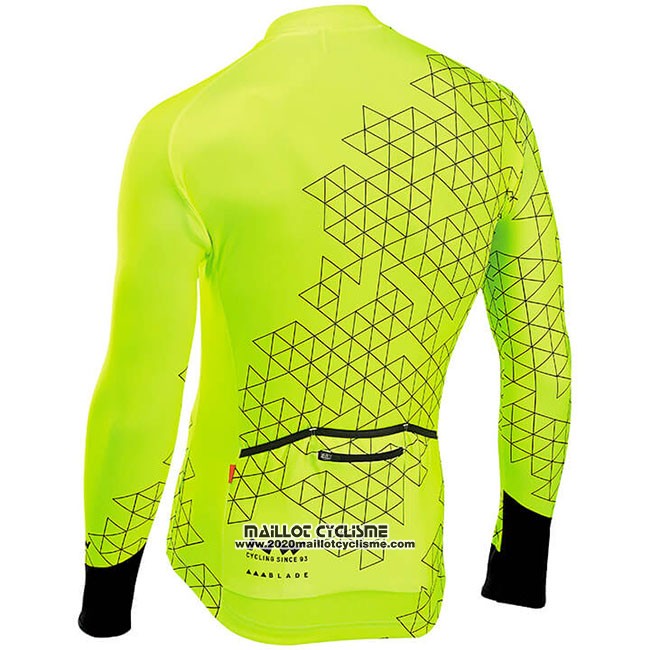 Maillot Ciclismo Northwave Jaune Manches Longues et Cuissard