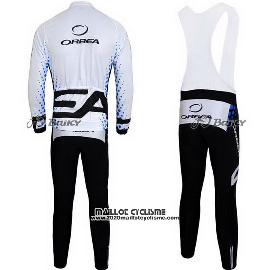 2013 Maillot Ciclismo Orbea Noir et Blanc Manches Longues et Cuissard