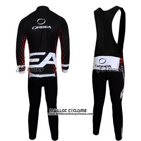 2013 Maillot Ciclismo Orbea Noir et Rouge Manches Longues et Cuissard