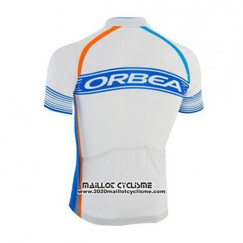 2015 Maillot Ciclismo Orbea Azur et Blanc Manches Courtes et Cuissard