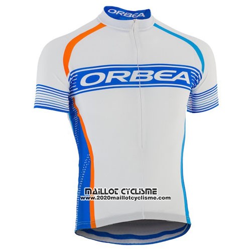 2015 Maillot Ciclismo Orbea Azur et Blanc Manches Courtes et Cuissard
