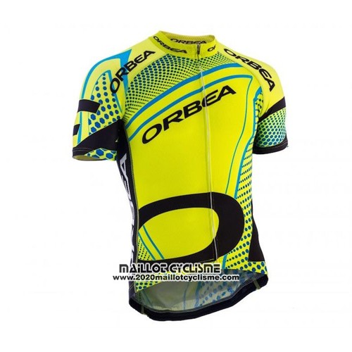 2015 Maillot Ciclismo Orbea Noir et Jaune Manches Courtes et Cuissard