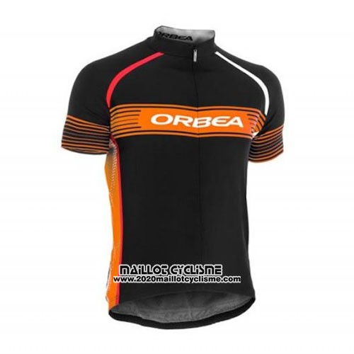 2015 Maillot Ciclismo Orbea Noir et Orange Manches Courtes et Cuissard