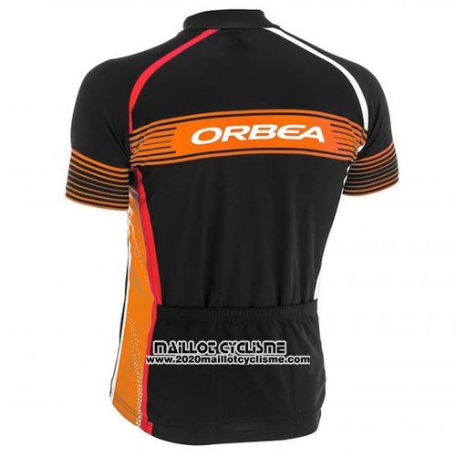 2015 Maillot Ciclismo Orbea Noir et Orange Manches Courtes et Cuissard