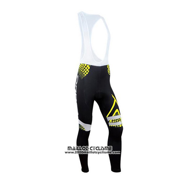 2017 Maillot Ciclismo Orbea Jaune et Noir Manches Longues et Cuissard