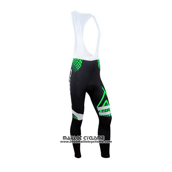 2017 Maillot Ciclismo Orbea Vert et Noir Manches Longues et Cuissard