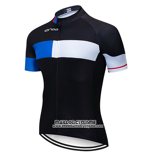 2019 Maillot Ciclismo Orbea Noir Bleu Blanc Manches Courtes et Cuissard