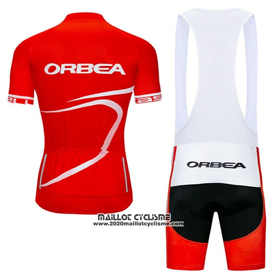 2019 Maillot Ciclismo Orbea Rouge Noir Manches Courtes et Cuissard