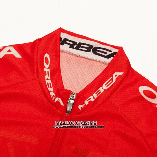 2019 Maillot Ciclismo Orbea Rouge Noir Manches Courtes et Cuissard