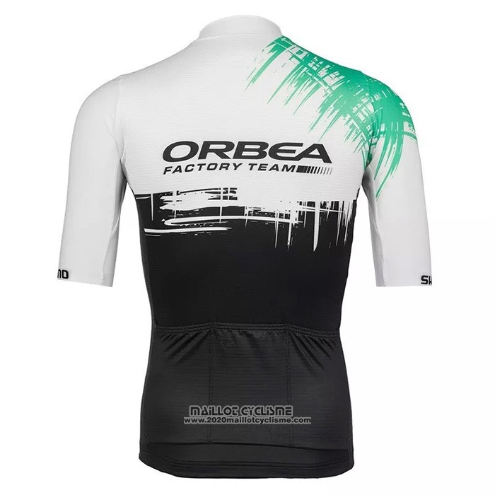 2021 Maillot Cyclisme Orbea Blanc Noir Manches Courtes et Cuissard