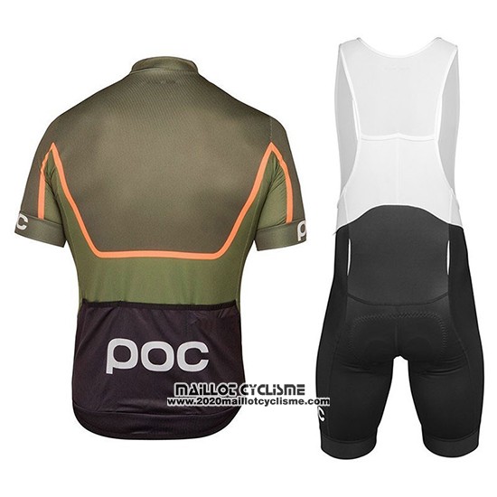 2018 Maillot Ciclismo POC Essential Road Block Camouflage Manches Courtes et Cuissard
