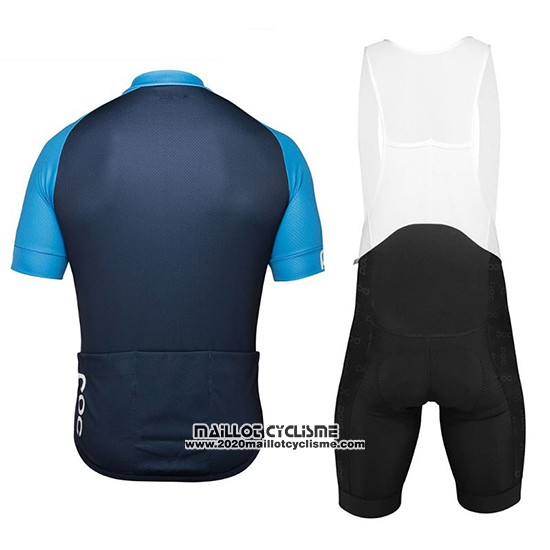 2018 Maillot Ciclismo POC Essential XC Bleu Manches Courtes et Cuissard