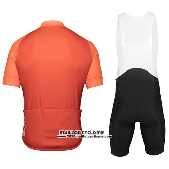 2018 Maillot Ciclismo POC Orange Manches Courtes et Cuissard
