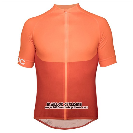 2018 Maillot Ciclismo POC Orange Manches Courtes et Cuissard