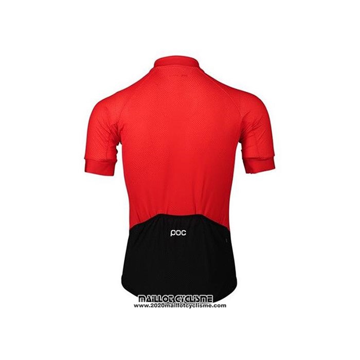2020 Maillot Ciclismo POC Rouge Noir Manches Courtes et Cuissard