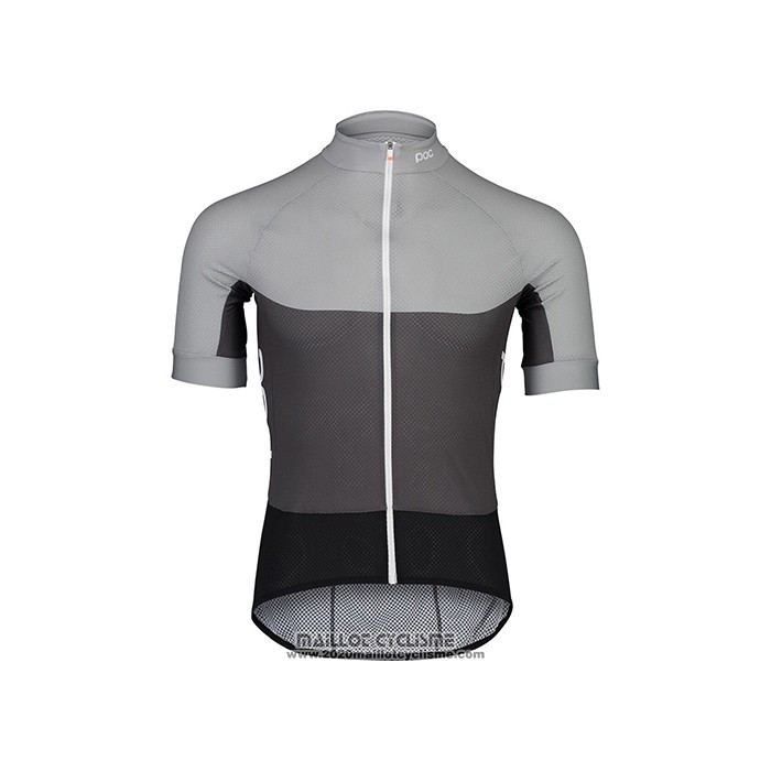 2021 Maillot Cyclisme POC Gris Manches Courtes et Cuissard