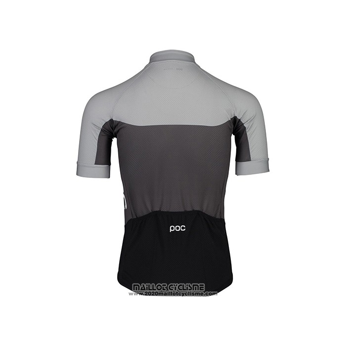 2021 Maillot Cyclisme POC Gris Manches Courtes et Cuissard
