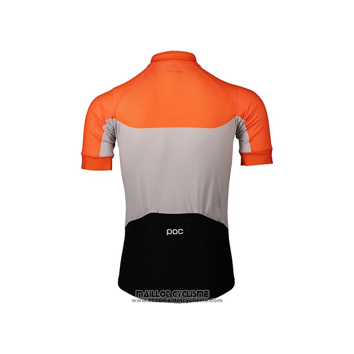 2021 Maillot Cyclisme POC Orange Manches Courtes et Cuissard