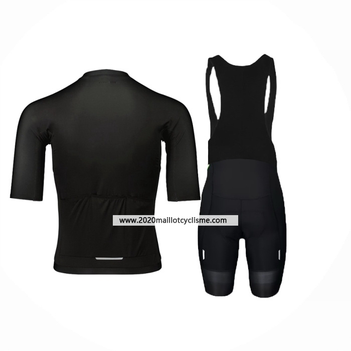 2024 Maillot Cyclisme POC Noir Manches Courtes Et Cuissard