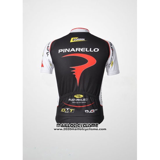 2010 Maillot Ciclismo Pinarello Noir et Rouge Manches Courtes et Cuissard