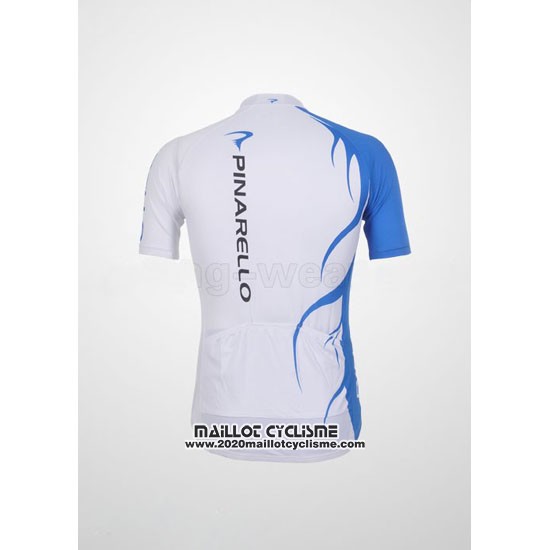 2011 Maillot Ciclismo Pinarello Azur et Blanc Manches Courtes et Cuissard