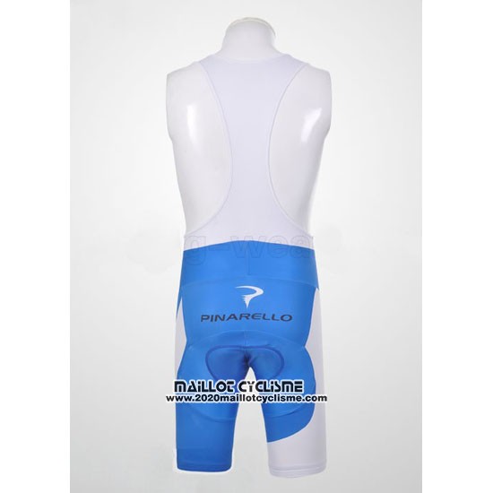 2011 Maillot Ciclismo Pinarello Azur et Blanc Manches Courtes et Cuissard