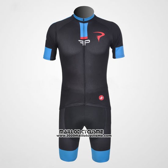 2011 Maillot Ciclismo Pinarello Azur et Noir Manches Courtes et Cuissard