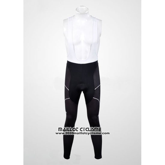 2012 Maillot Ciclismo Pinarello Noir et Blanc Manches Longues et Cuissard